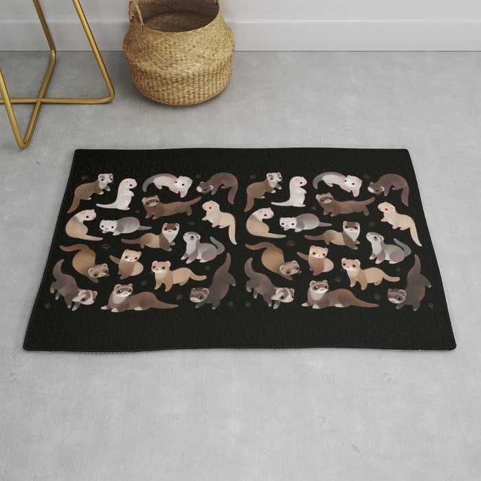 Ferret - dark Rug Gallery Image 1