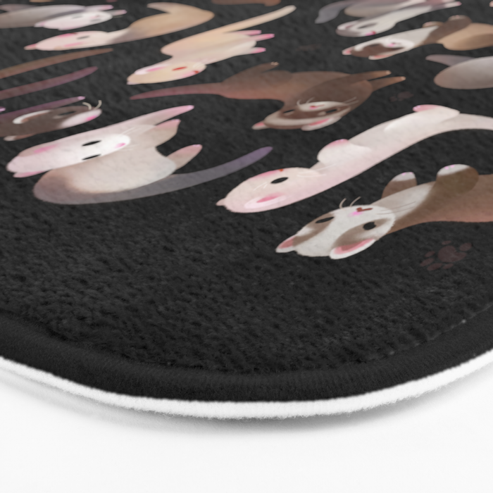 Ferret - dark Bath Mat Gallery Image 3