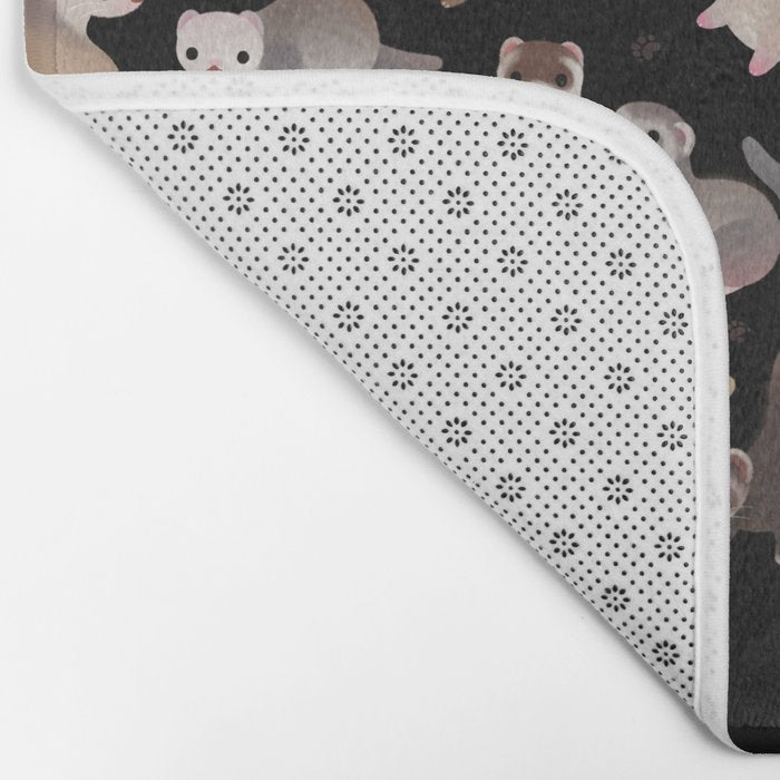 Ferret - dark Bath Mat Gallery Image 2