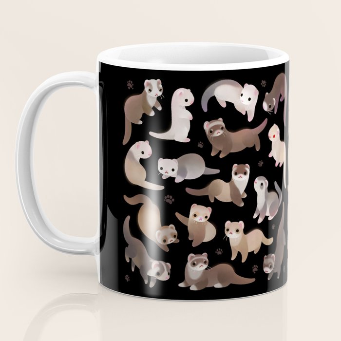 Ferret - dark Coffee Mug Gallery Image 3
