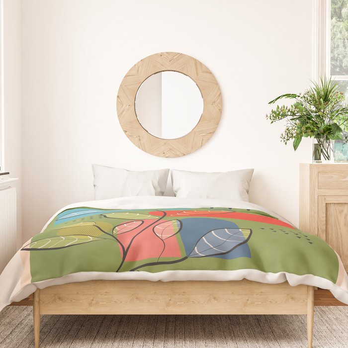 Tropical Geometry 5 Duvet Cover Gallery Image 3