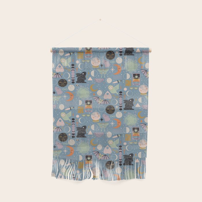 Lunar Pattern: Blue Moon Wall Hanging Gallery Image 1