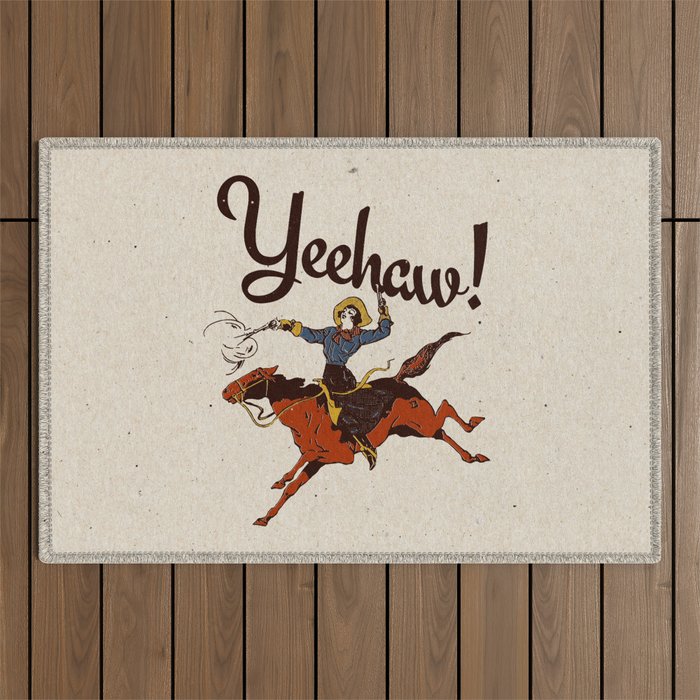 Yeehaw! Outdoor Rug Gallery Image 1