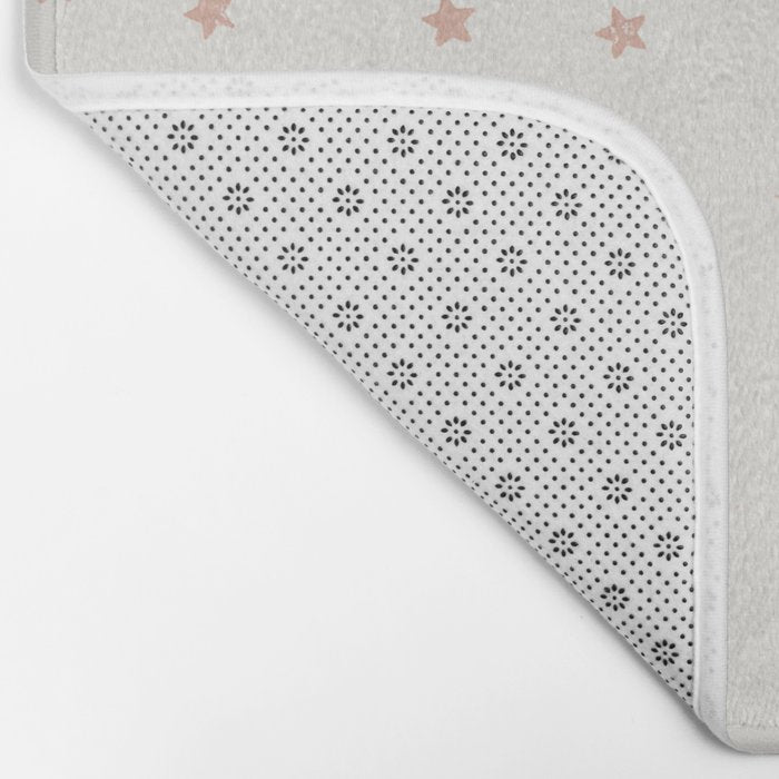 Little Stars Cream & Peach Bath Mat Gallery Image 2
