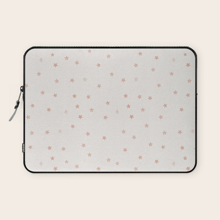 Little Stars Cream & Peach Laptop Sleeve Gallery Image 1