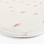 Little Stars Cream & Peach Bath Mat Gallery Image 3