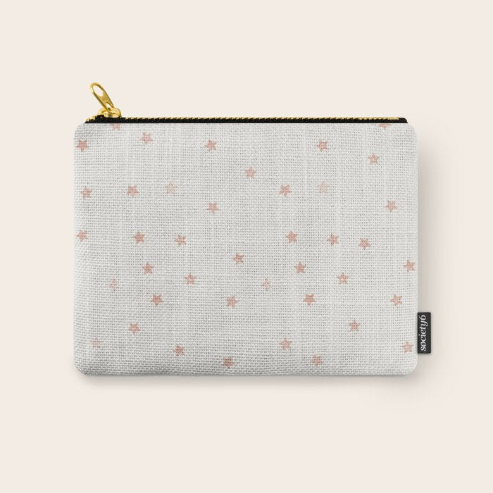 Little Stars Cream & Peach Carry All Pouch Gallery Image 1
