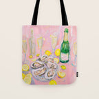 Oysters and Champagne Celebration Tote Bag Gallery Image 1