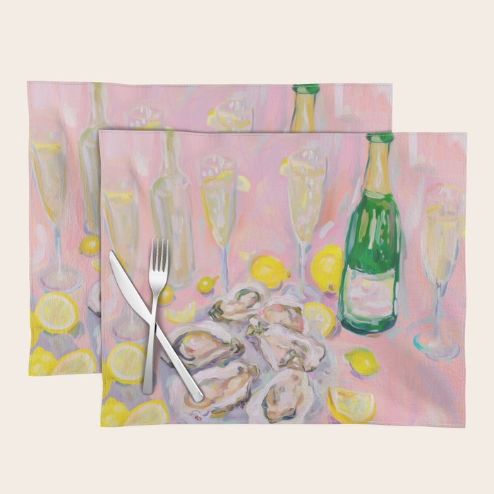 Oysters and Champagne Celebration Placemat Gallery Image 1