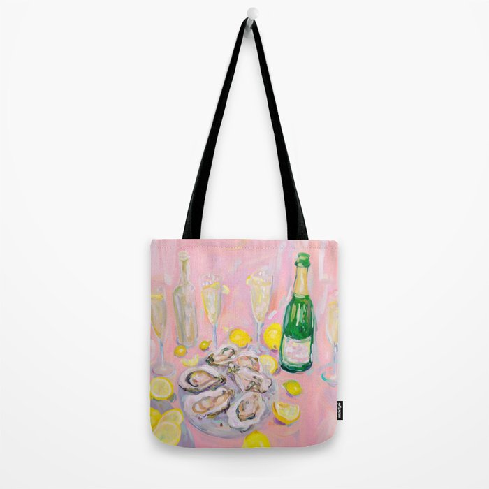 Oysters and Champagne Celebration Tote Bag Gallery Image 2