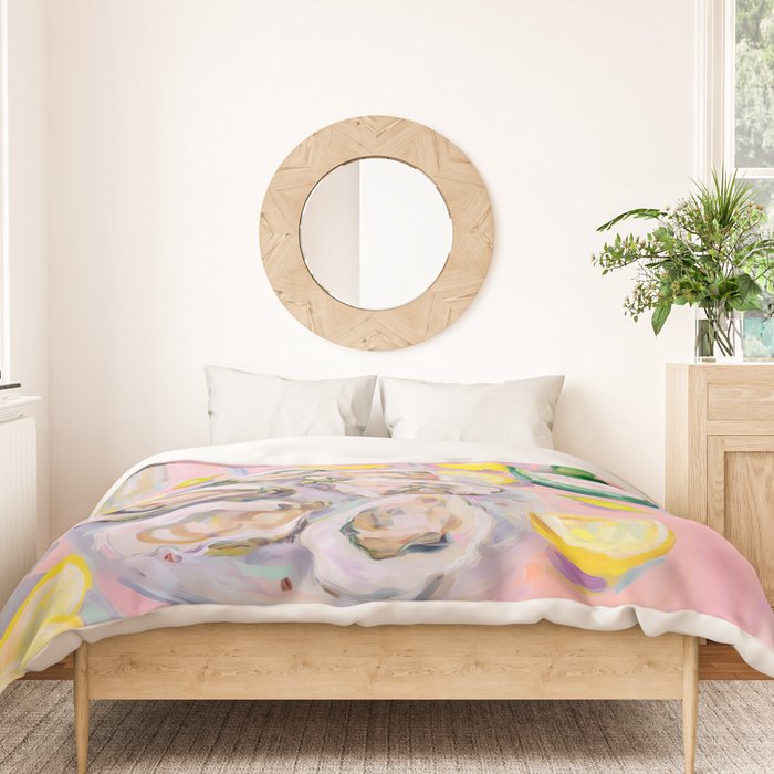 Oysters and Champagne Celebration Duvet Cover Gallery Image 3
