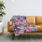 Sue V Throw Blanket Gallery Image 1