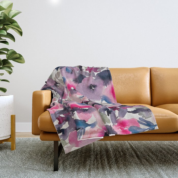 Sue V Throw Blanket Gallery Image 1