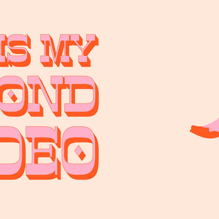 This is My Second Rodeo (pink and orange old west letters) Coffee Mug Gallery Image 2