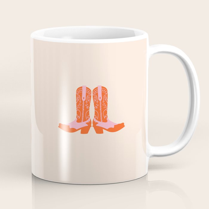 This is My Second Rodeo (pink and orange old west letters) Coffee Mug Gallery Image 1