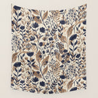 Moody Blooms Dark Neutral Wall Tapestry Gallery Image 4