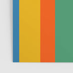 Colorful Retro Modern Vertical Stripe Pattern Blue Green Pink Orange Mustard Poster Gallery Image 3