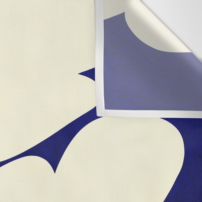 Abstract botanical 52-blue Wall Tapestry Gallery Image 3
