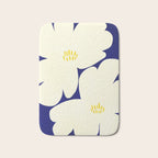 Abstract botanical 52-blue Bath Mat Gallery Image 1