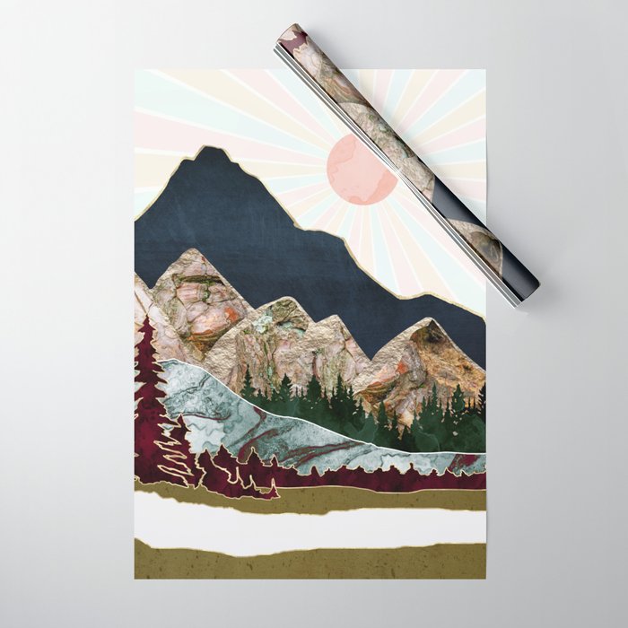 Retro Autumn Vista Wrapping Paper Gallery Image 1
