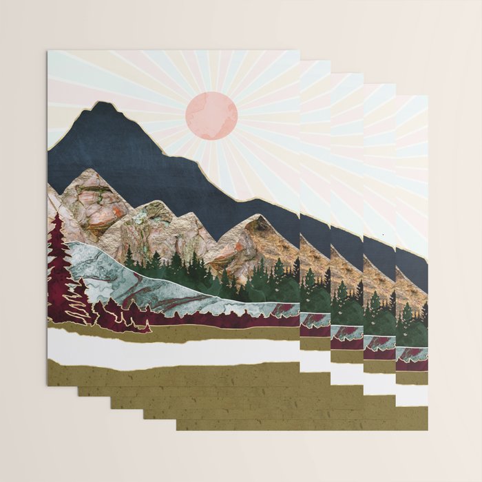 Retro Autumn Vista Wrapping Paper Gallery Image 3