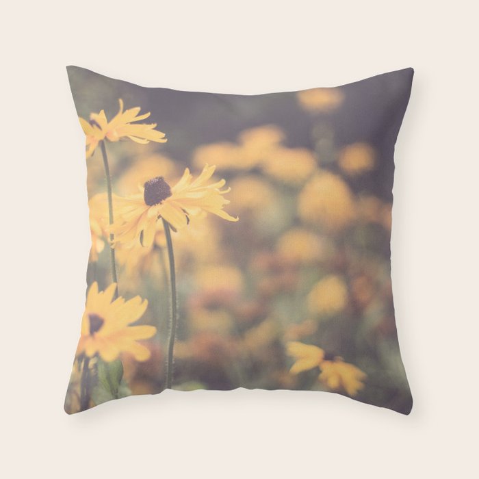 Summer Flowers Throw Pillow Gallery Image 6
