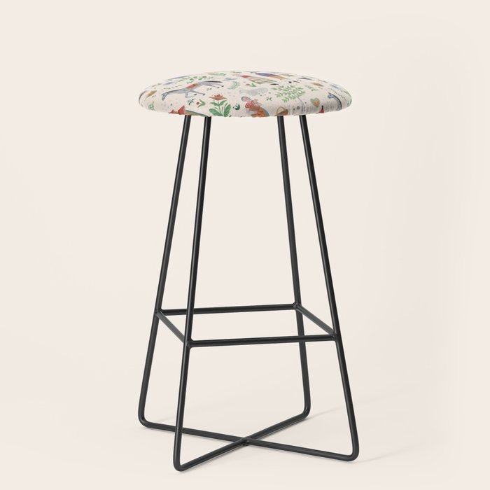 Swedish Folk Art Stool Gallery Image 1
