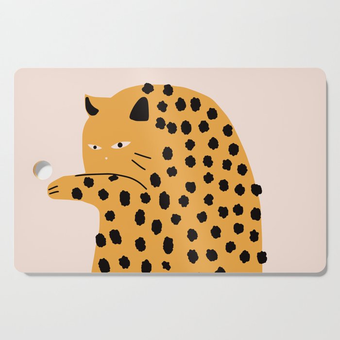 Self grooming cat Cutting Board Gallery Image 1