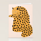 Self grooming cat Stationery Card Gallery Image 2