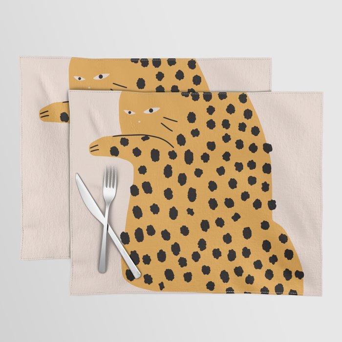 Self grooming cat Placemat Gallery Image 1