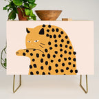 Self grooming cat Credenza Gallery Image 1