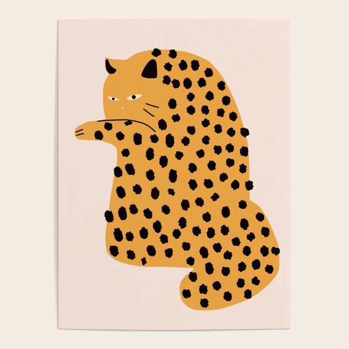 Self grooming cat Poster Gallery Image 4