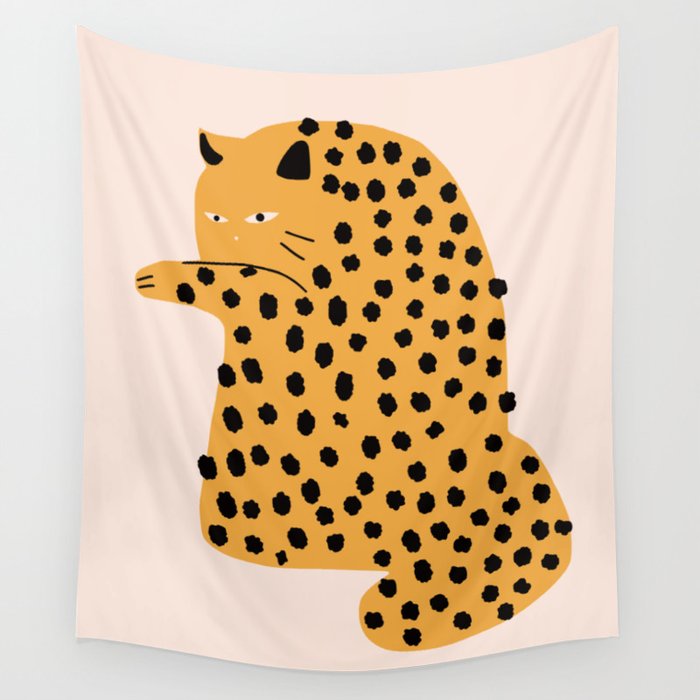 Self grooming cat Wall Tapestry Gallery Image 4