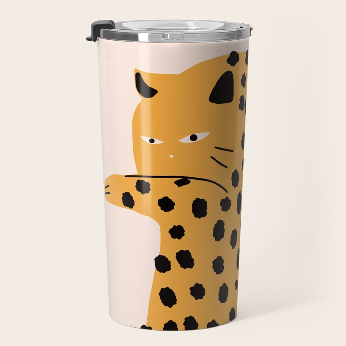 Self grooming cat Travel Mug Gallery Image 3