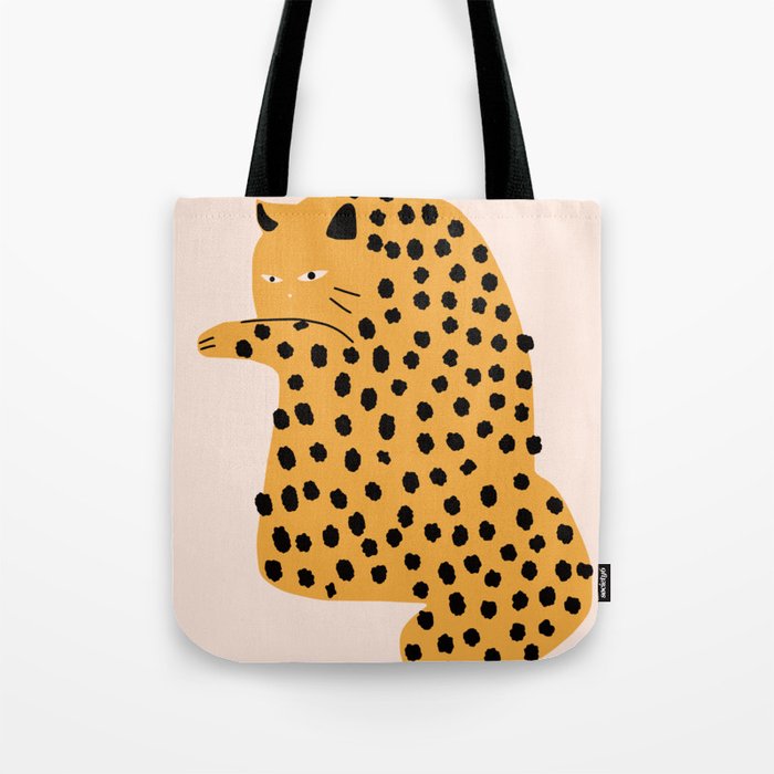 Self grooming cat Tote Bag Gallery Image 1