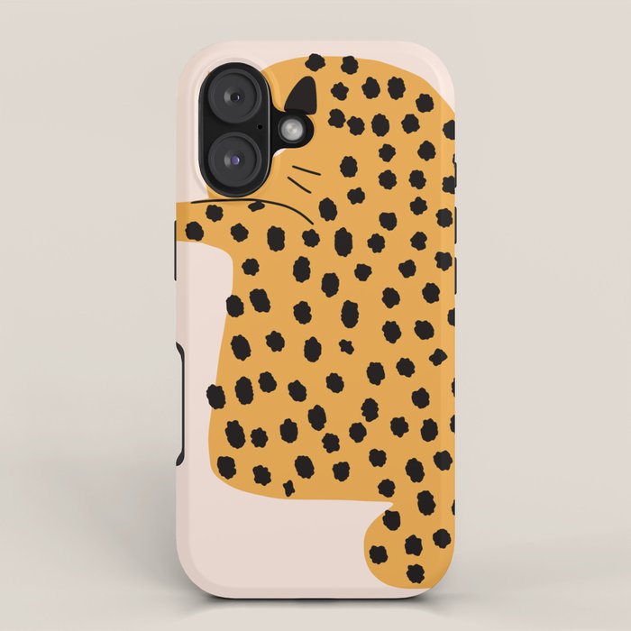 Self grooming cat iPhone Case Gallery Image 1