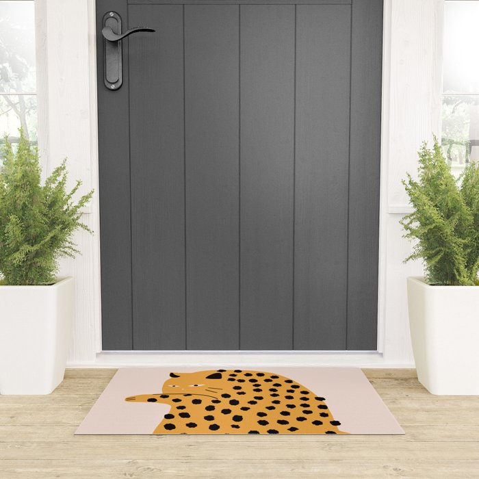 Self grooming cat Welcome Mat Gallery Image 3
