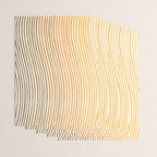 Organic Fine Lines Wavy Gradient Minimal Ink Stripe Pattern Brown Orange Yellow Wrapping Paper Gallery Image 3