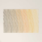 Organic Fine Lines Wavy Gradient Minimal Ink Stripe Pattern Brown Orange Yellow Welcome Mat Gallery Image 1