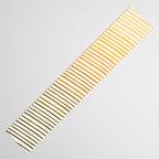 Organic Fine Lines Wavy Gradient Minimal Ink Stripe Pattern Brown Orange Yellow Table Runner Gallery Image 3
