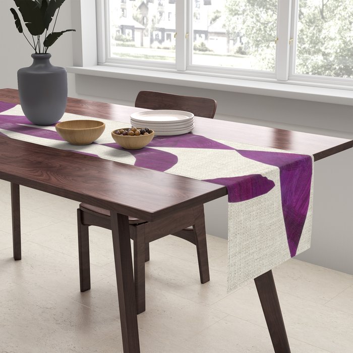 Purple Tropic Table Runner Gallery Image 2
