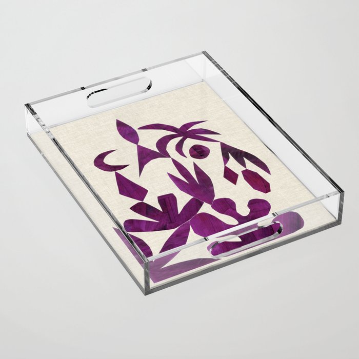 Purple Tropic Acrylic Tray Gallery Image 1