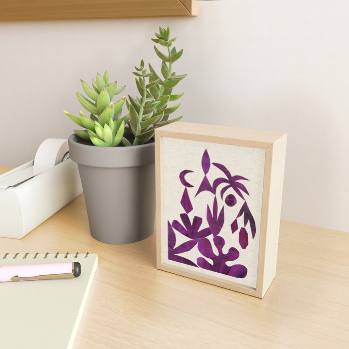 Purple Tropic Mini Art Print Gallery Image 2