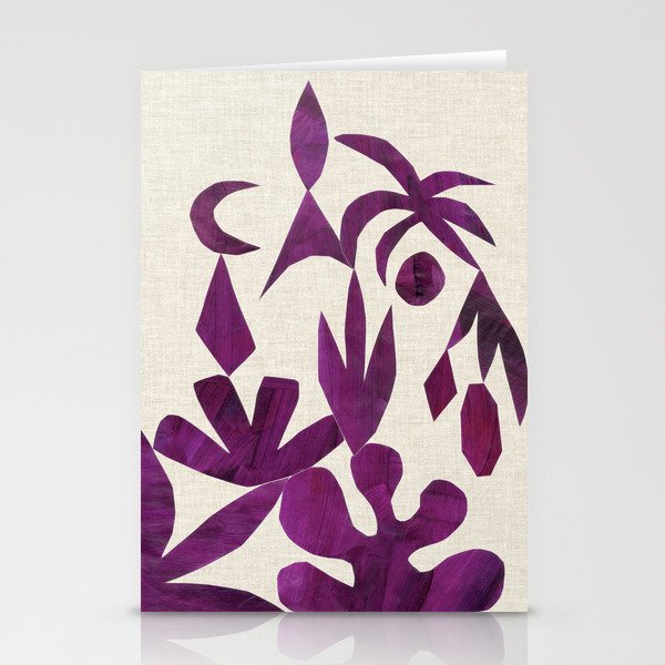 Purple Tropic Stationery Card Gallery Image 2