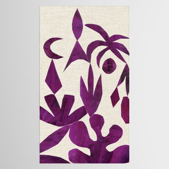 Purple Tropic Tablecloth Gallery Image 2