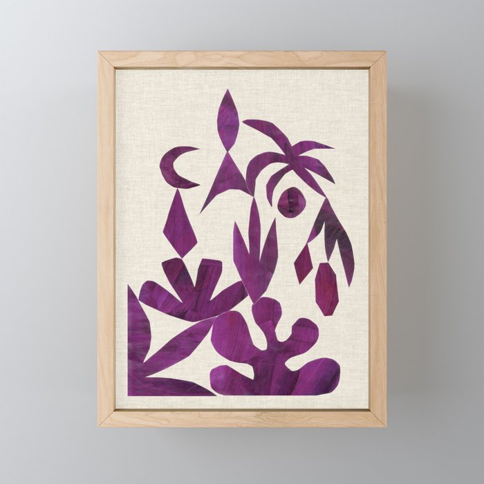 Purple Tropic Mini Art Print Gallery Image 1
