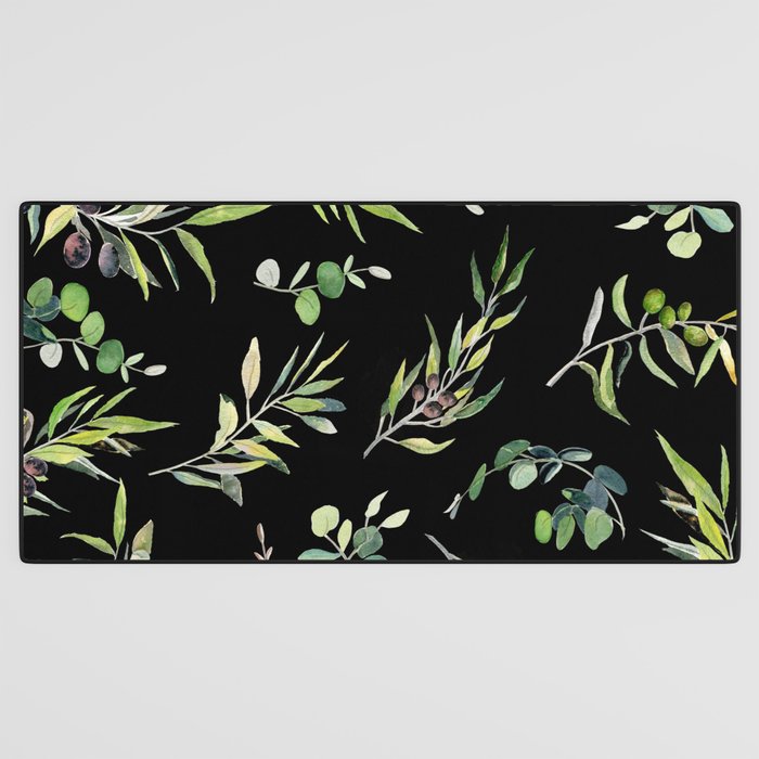 Eucalyptus and Olive Pattern  Desk Mat Gallery Image 3