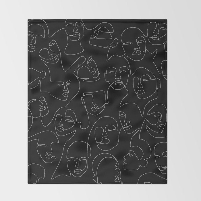 Face Lace Throw Blanket Gallery Image 2