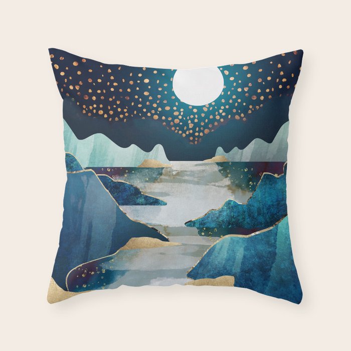 Moon Glow Throw Pillow Gallery Image 1