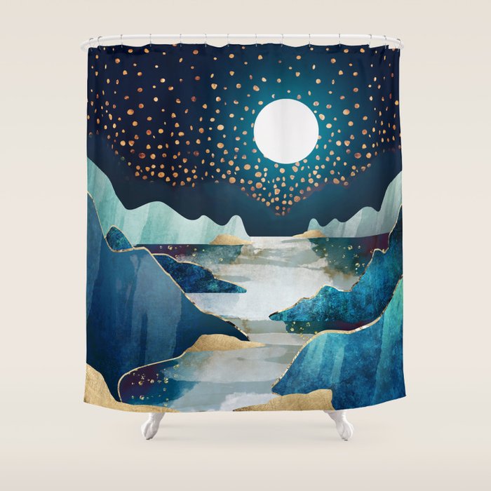 Moon Glow Shower Curtain Gallery Image 1
